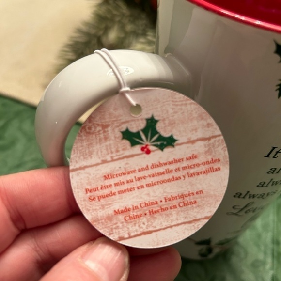 NWT Inspirational Christmas Mug. As for me and my house we shall serve the Lord - Picture 5 of 5